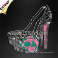 Women high heels bling custom rhinestone and glitter hot fix transfer designs                        
                                                Quality Choice